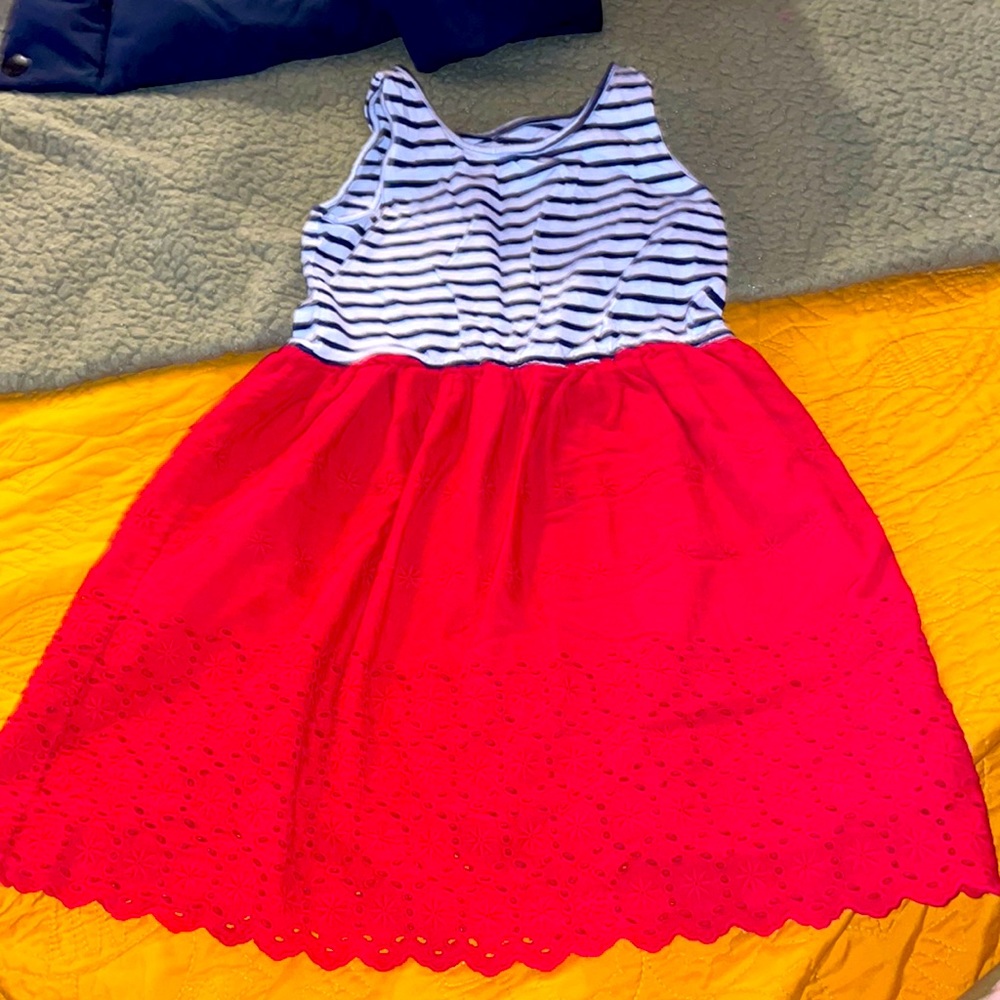 Little Girls July 4th inspired dress size Small